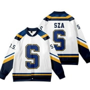 BUGELAI SZA S JERSEY SOS Merch Jacket Hoodies New Logo Women/Men Winter Sweatshirt Cosplay Baseball Uniform