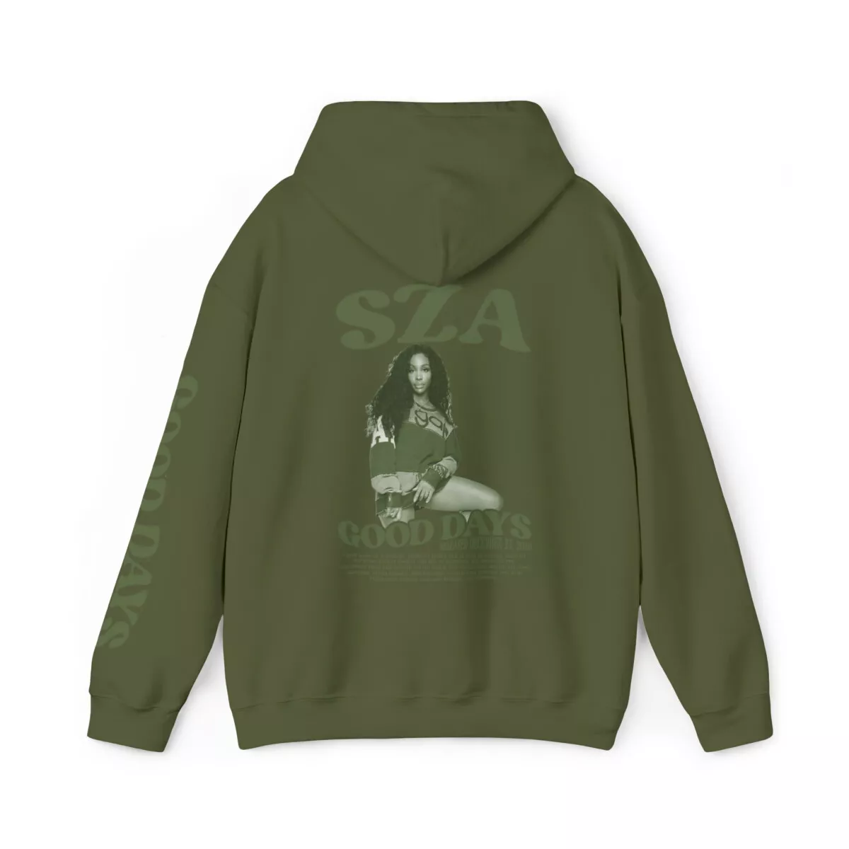 Billie eilish merch green hoodie hot sale