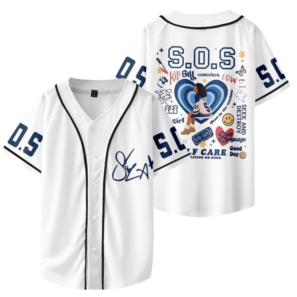 SZA SOS Tour Merch Baseball Jacket New Logo Tee Women Men Fashion ...