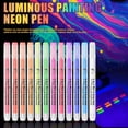 thumbnail image 1 of SZBAOAN 12 Colors Neon Face Paint Markers,Glow In The Dark Makeup Markers,Neon Glow in the Dark Face Paint Markers,UV Blacklight Neon Fluorescent Pens,Washable Makeup for Party,Carnival, 1 of 9