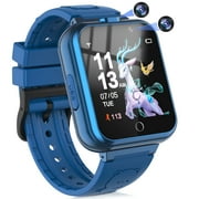 SZBXD Kids Game Smart Watch for Boys Girls, 24 Games 5 Languages 3 Alarms 2 Cameras Music Torch Pedometer Calendar, 1 Count