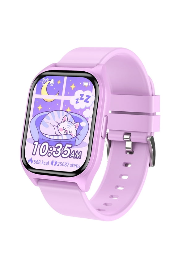 Kids Smart Watch ,Smart Wristwatch for Kids with Audiobook Camera Games Videos Music Record Alarms, Birthday Gift for Boys Girls(Purple)