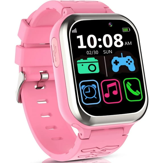 SZBXD Kids Smart Watch with SOS, Smartwatch Kids Phone Watch with 11 Games Pedometer Music Camera, Smart Watch for Kids Boys Girls 4-12 Years,Birthday Gifts for Children(Pink)