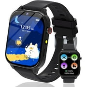 SZBXD Smart Watch for Kids, Boys Girls Kids Smart Watch with 18 Puzzle Games 6 Languages Camera Music Video Player Pedometer Torch Educational Toys,Birthday Gifts for Children 4+ Years(Black)