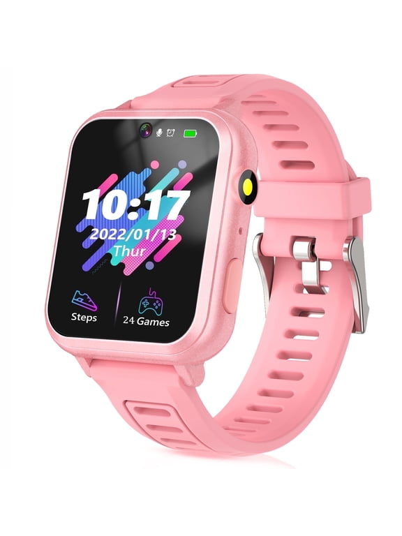 Smart Watch for Kids, Kids Watch with 24 Games Camera Music Alarm Flashlight Step Count, Birthday Gifts for Age 3-12 Boys Girls