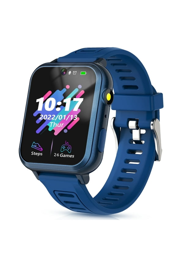 Smart Watch for Kids, Kids Watch with 24 Games Camera Music Alarm Flashlight Step Count, Birthday Gifts for Age 3-12 Boys Girls