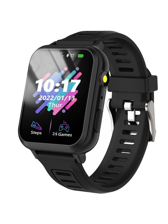 Smart Watch for Kids, Kids Watch with 24 Games Camera Music Alarm Flashlight Step Count, Birthday Gifts for Age 3-12 Boys Girls