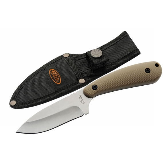 Rite Edge 7-Inch Heritage Desert Series Field Knife 3.5-Inch Full Tang Stainless Steel Blade with Style Handle Nylon Sheath Included