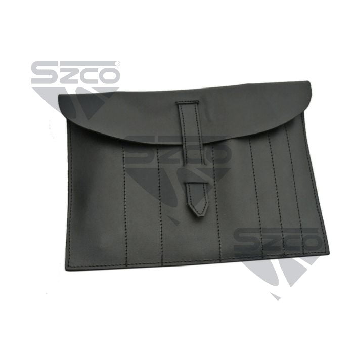 SZCO Medieval Doc Kit Sheath – Black Leather Storage Pouch for Replica ...