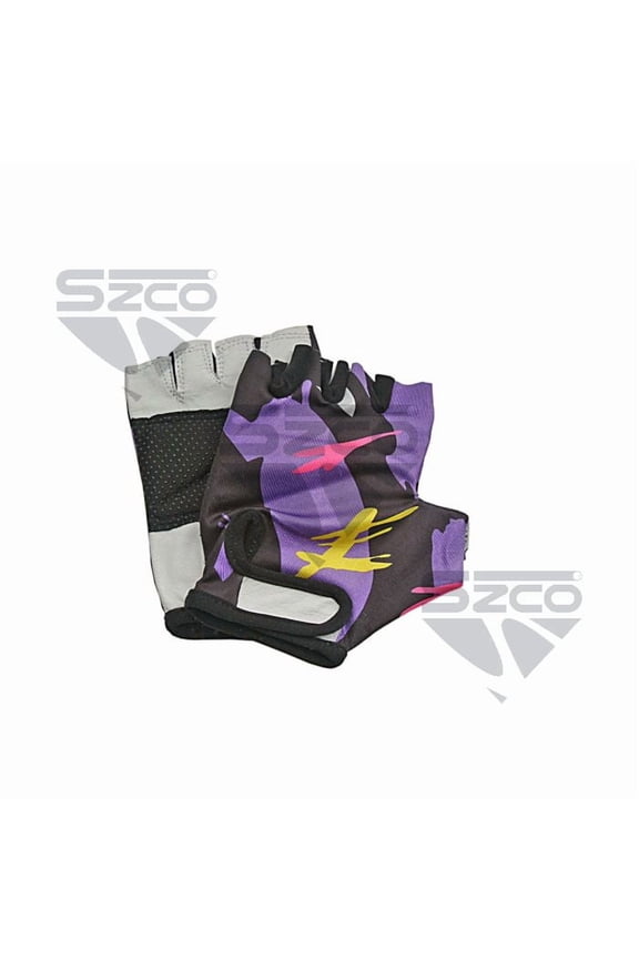 Medium Lycra Palm Grip Gloves with Dotted Palm, Adjustable Strap and Durable Comfortable Hand