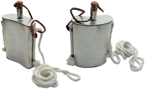 SZCO Supplies Stainless Steel Canteen with Rope Strap, 1 Quart Handmade ...