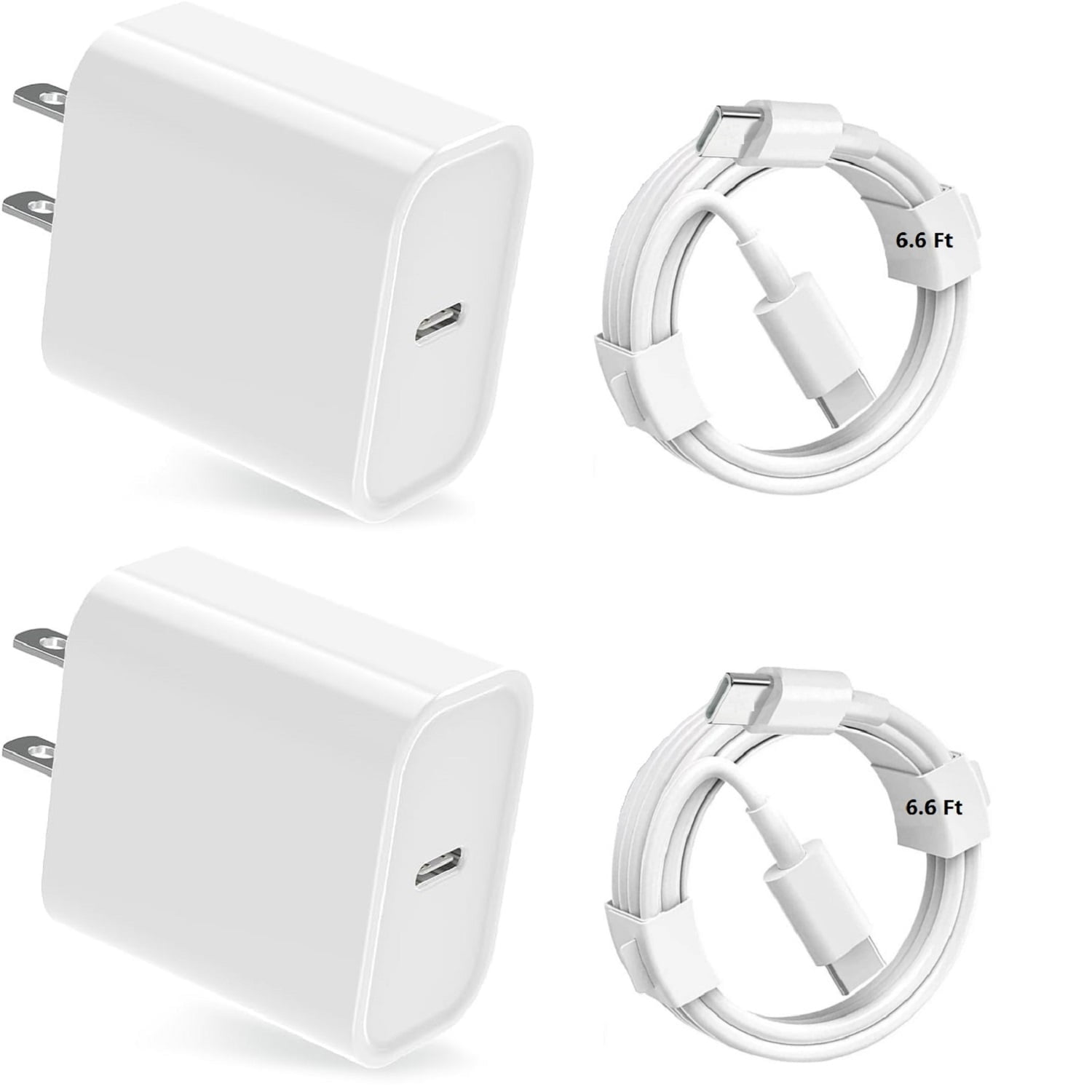 SZDUDU 2 Pack iPhone Charger, 20W PD USB C Wall Fast Charger Adapter Compatible with iPhone 15/15 Pro/15 Pro Max/iPad Pro/AirPods and More USB C Charger Device