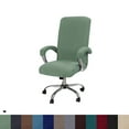 thumbnail image 1 of Office Chair Cover, Universal Stretchable Desk Chair Cover, Computer Chair Slipcovers Green, L, 1 of 8