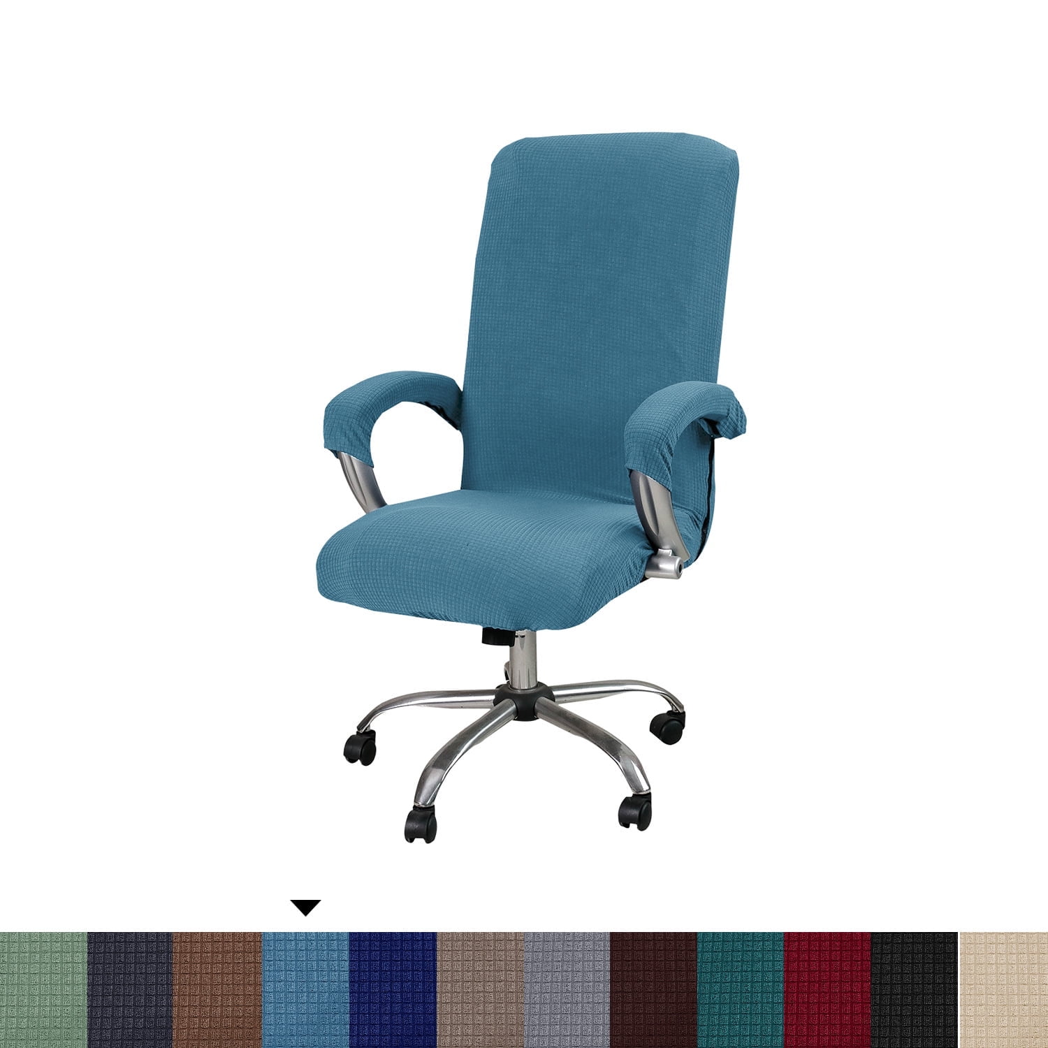 SZDUDU Office Chair Cover Universal Stretchable Desk Chair Cover Computer Chair Slipcovers Light Blue XL