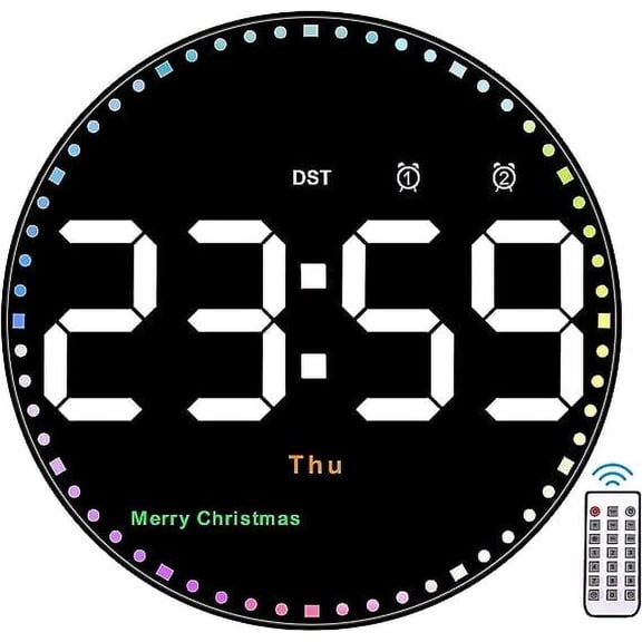 SZELAM Digital Large Display Alarm Clocks, Temperature