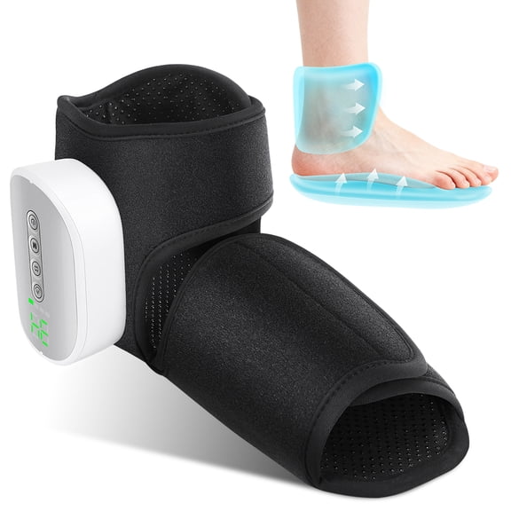 SZHexuan Cordless Foot and Ankle Massager, 4 Modes/Intensities Dual Airbag Compression Wrap with 3000mAh Battery