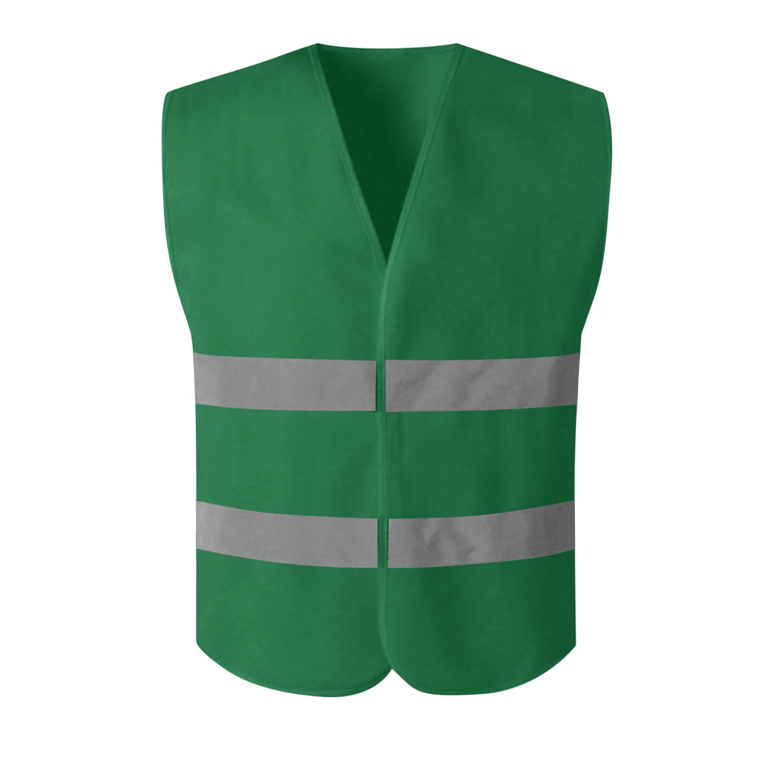 SZJXBUY Construction Vests for Men High Visibility Mesh Sleeveless Reflective Vest with Pockets and Zipper Breathable Workout Outerwear Top Army Green,Free Size