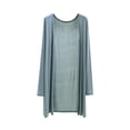 thumbnail image 1 of SZJXBUY Long Cardigans for Women Summer Basic Dressy Casual Open Front Lightweight Basic Flowy Beach Kimonos Cardigan Light Blue,Free Size, 1 of 5