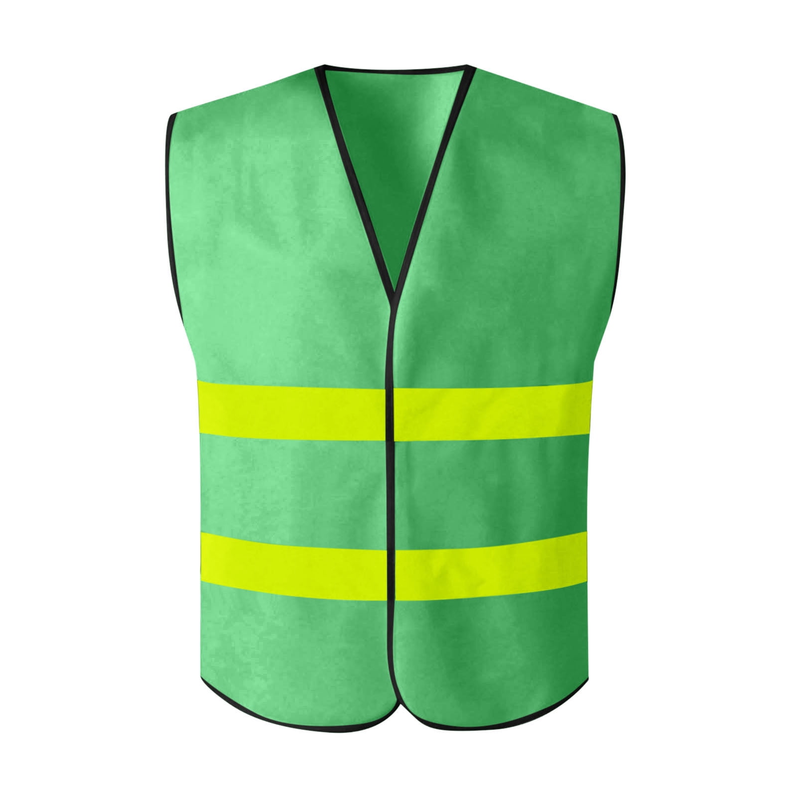 SZJXBUY Safety Vest for Men High Visibility Mesh Sleeveless Reflective Vests with Pockets and Zipper Breathable Workout Outerwear Top Army Green,Free Size