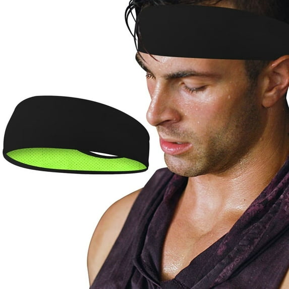 SZKANI 1 Pack Turban Headbands for Women Men, Non Slip Sport Sweatbands Hairbands for Travel Fitness Athletic