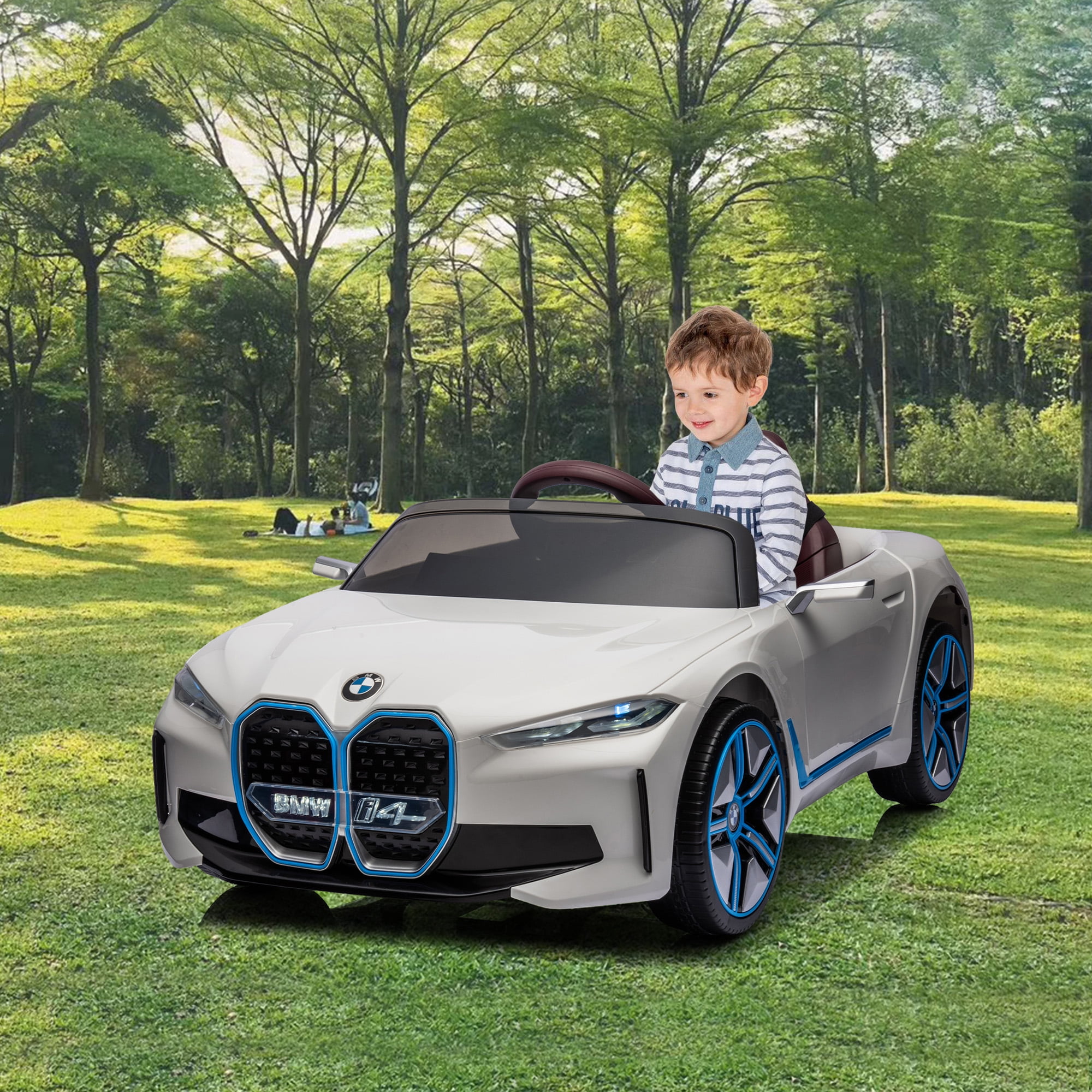 SZLIZCCC 12V Ride on Car, Licensed BMW I4 Ride on Toys with Remote ...