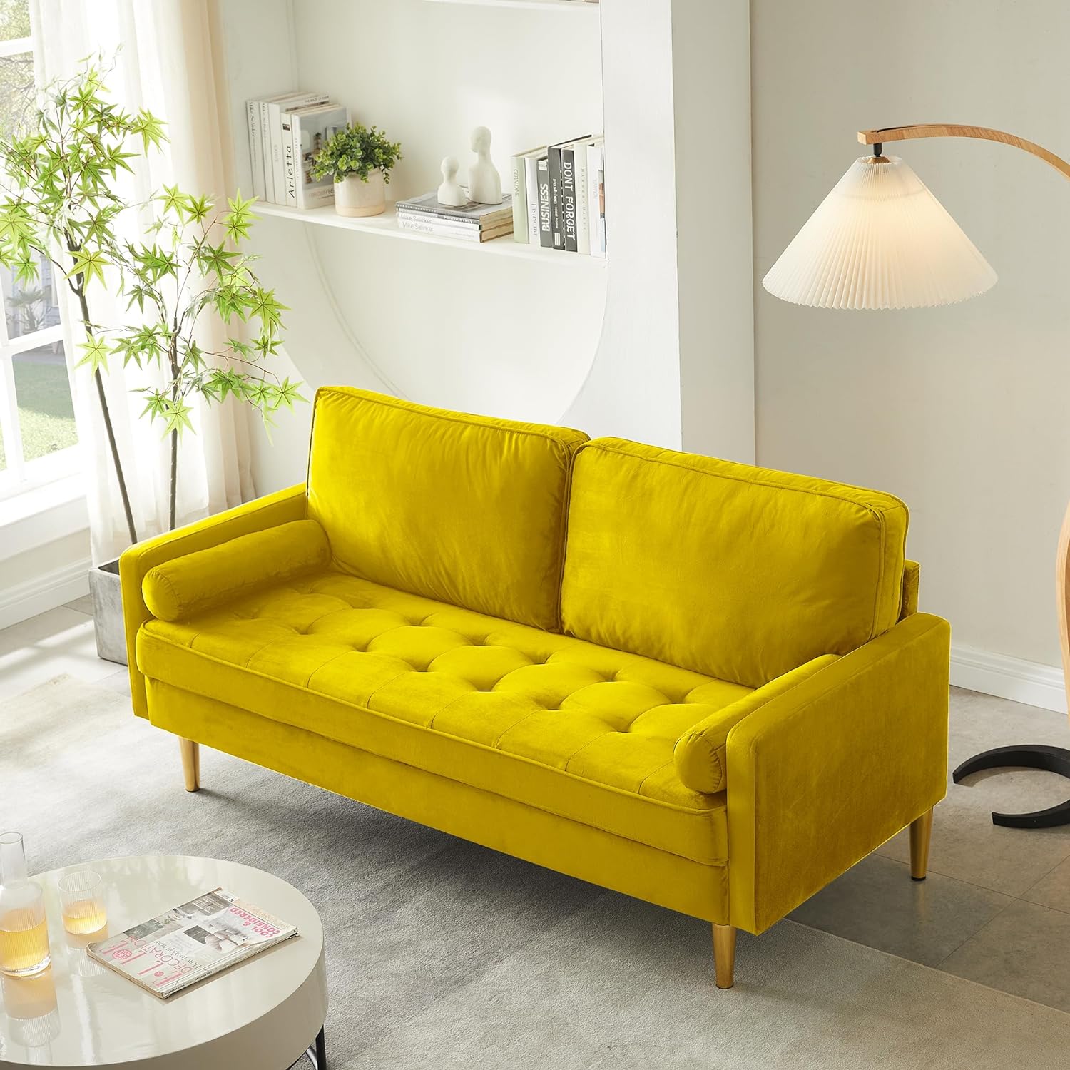 SZLIZCCC Velvet Loveseat Sofa 85” 2 Seatr Sofa Couch Modern Couches