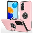 thumbnail image 1 of SZMLOGB Phone Case for Redmi Note 11S 4G/Note 11 with Ring Holder Shock Resistant Scratch Resistant PC Silicone Heavy Duty Protective Case-pink, 1 of 6