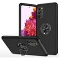 thumbnail image 1 of SZMLOGB Phone Case for Samsung S20 FE with Ring Holder Shock Resistant Scratch Resistant PC Silicone Heavy Duty Protective Case-black, 1 of 6
