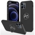 thumbnail image 1 of SZMLOGB Phone Case for iphone 12 Pro(6.1") with Ring Holder Shock Resistant Scratch Resistant PC Silicone Heavy Duty Protective Case-black, 1 of 6