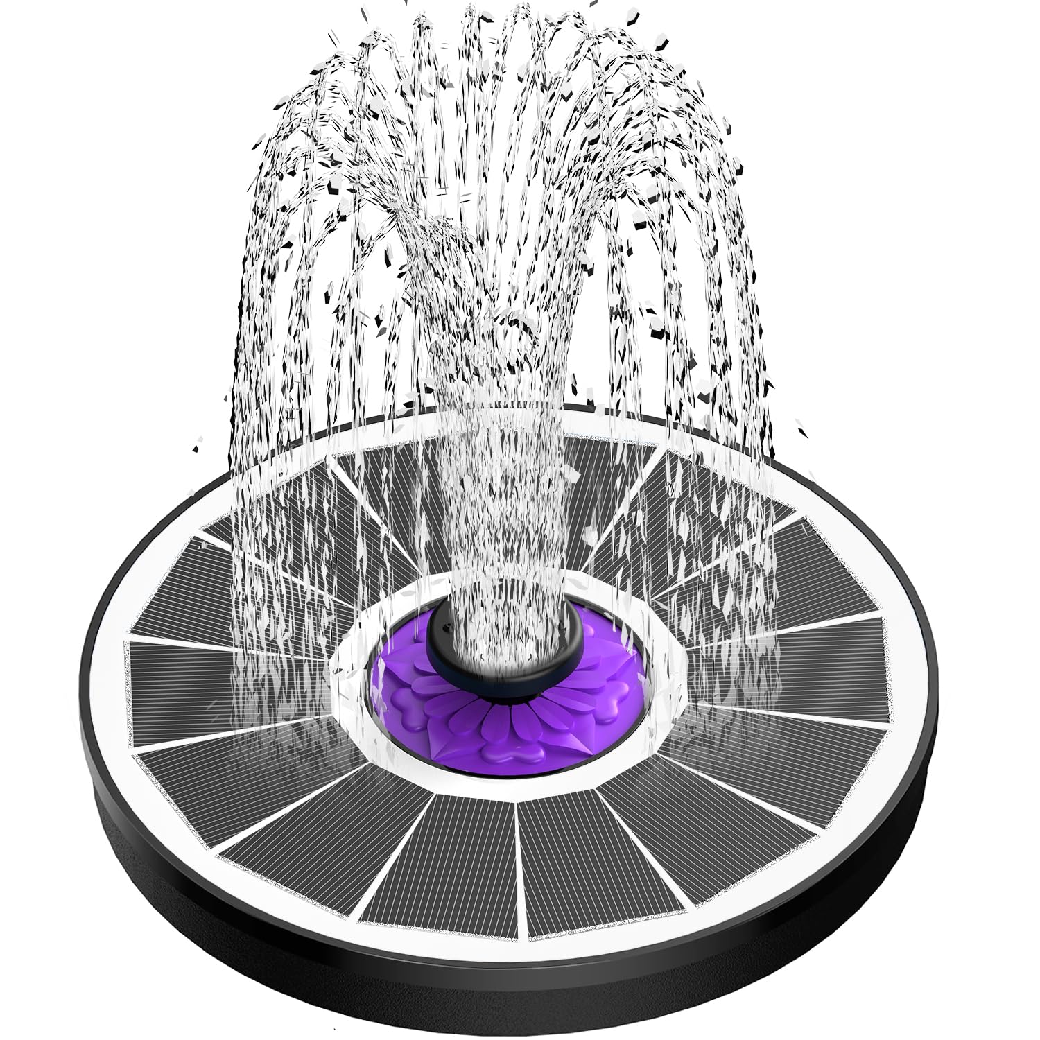 SZMP Solar Fountain 3.5W Bird Bath Fountains with 2024 Upgraded Glass