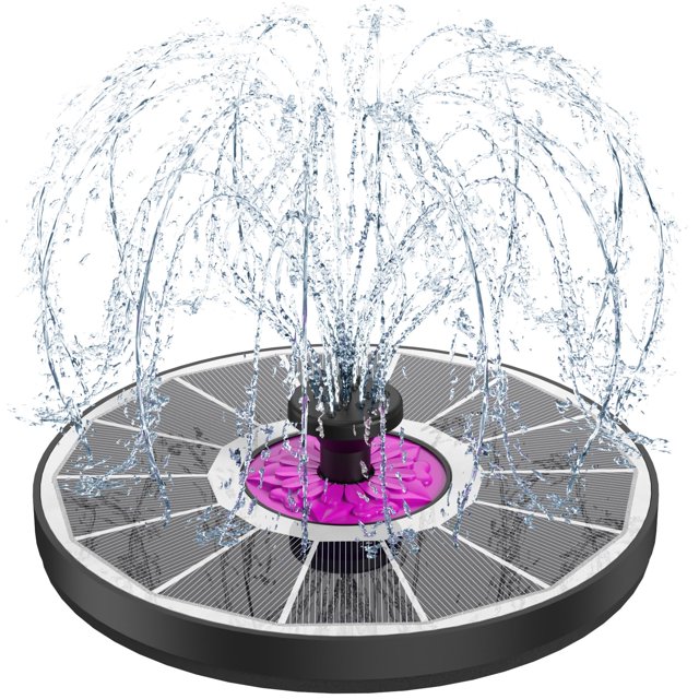 SZMP Solar Fountain 3.5W Bird Bath Fountains with Flower 2024 Upgraded
