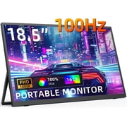 KEEPTIME 18.5 Portable Monitor, 100Hz FHD IPS Travel Display with Stand, Large 1080P Laptop Monitor for Gaming & Work
