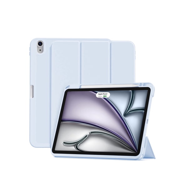 SZPSGC Compatible with iPad Air 11 Inch Case 7th/6th Generation (M3/M2) 2025/2024, for iPad Air 5th/4th Generation Case 10.9 Inch 2022/2020 with Pencil Holder[Auto Sleep/Wake], Blue