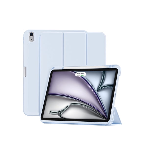 SZPSGC Compatible with iPad Air 11 Inch Case 7th/6th Generation (M3/M2) 2025/2024, for iPad Air 5th/4th Generation Case 10.9 Inch 2022/2020 with Pencil Holder[Auto Sleep/Wake], Blue