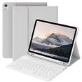 thumbnail image 1 of SZPSGC for iPad A16 11th 10th Generation Case with Keyboard, Soft TPU Back Cover with Pencil Holder, Magnetically Detachable Folio Keyboard case for iPad 11th Gen 11 Inch/10th Gen 10.9 Inch,Gray, 1 of 9