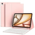 thumbnail image 1 of SZPSGC for iPad (A16) 11th 10th Generation Case with Keyboard 11 inch 2025/2022,,Wireless Detachable Keyboard with Pencil Holder for iPad 10th Gen 10.9 Inch, Auto Wake/Sleep,Pink, 1 of 6