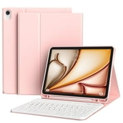 SZPSGC for iPad (A16) 11th 10th Generation Case with Keyboard 11 inch 2025/2022,,Wireless Detachable Keyboard with Pencil Holder for iPad 10th Gen 10.9 Inch, Auto Wake/Sleep,Pink