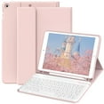 thumbnail image 1 of SZPSGC Keyboard Case for ipad 10.2" 9th/8th/7th Gen,Wireless Magnetic Detachable Keyboard for iPad 9th/8th/7th, with Built-in Pencil Holder, Pink, 1 of 8