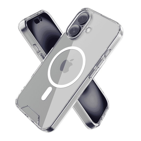 SZPSGC for iPhone 16 Case, Compatible with MagSafe, Anti-Fingerprint & Anti-Scratch, Slim Clear Shockproof Military-Grade Protective Case for iPhone 16, Clear