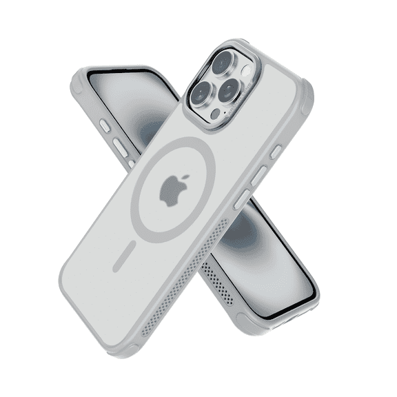 SZPSGC for iPhone 16 Pro Case, Compatible with MagSafe, Anti-fingerprint & Anti-scratch, Slim Translucent Matte Shockproof Military-Grade Protective Case for iPhone 16 Pro, Gray