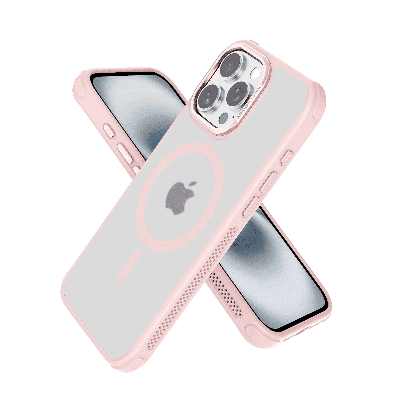 SZPSGC for iPhone 16 Pro Case, Compatible with MagSafe, Anti-fingerprint & Anti-scratch, Slim Translucent Matte Shockproof Military-Grade Protective Case for iPhone 16 Pro, Pink