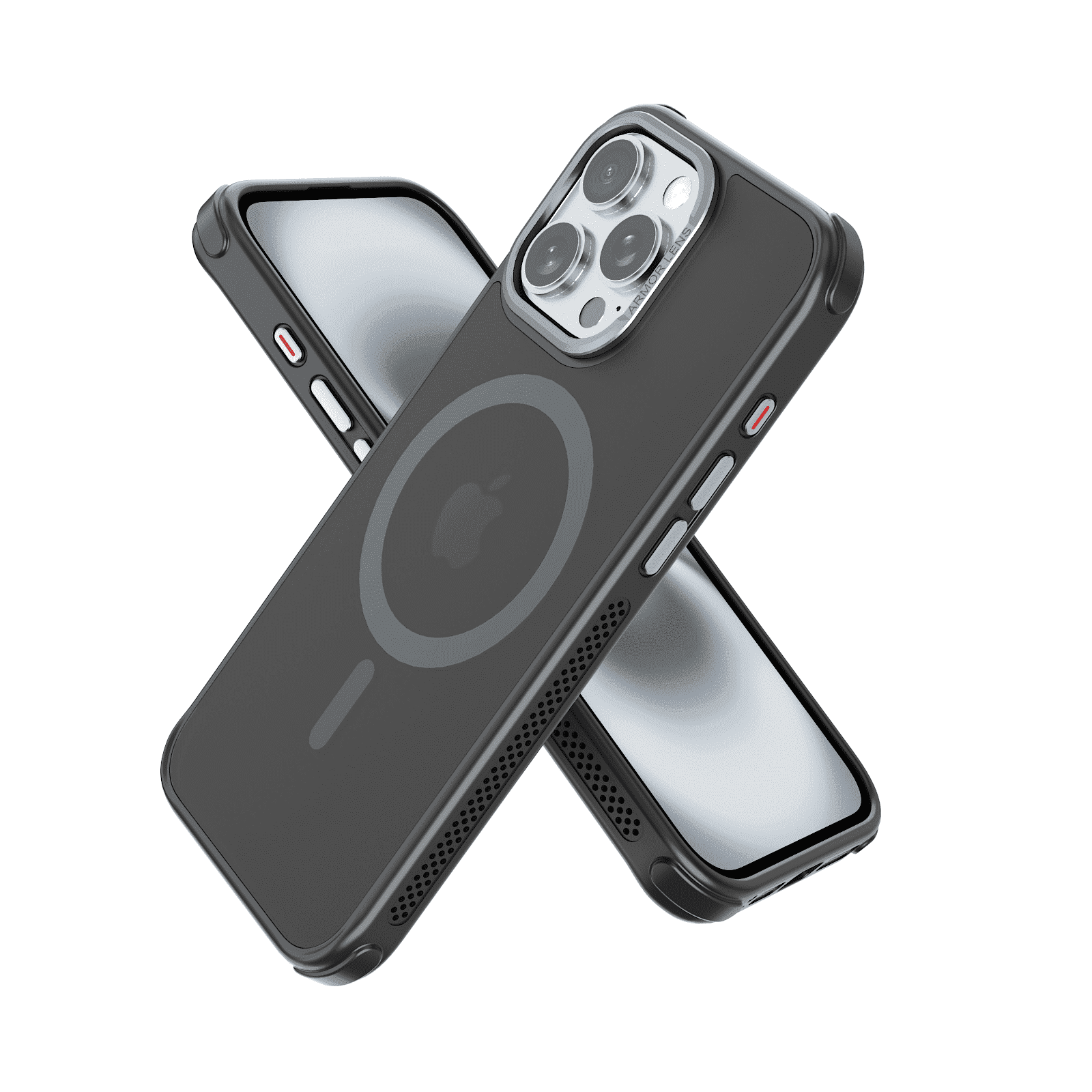 SZPSGC for iPhone 16 Pro Case, Compatible with MagSafe, Anti-fingerprint & Anti-scratch, Slim Translucent Matte Shockproof Military-Grade Protective Case for iPhone 16 Pro, Black