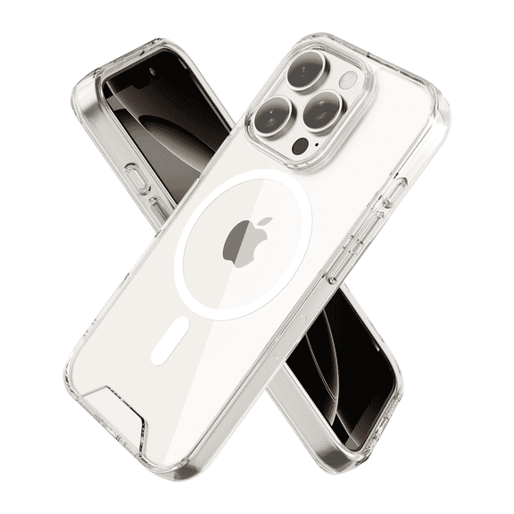 SZPSGC for iPhone 16 Pro Max Case, Compatible with MagSafe, Anti-Fingerprint & Anti-Scratch, Slim Clear Shockproof Military-Grade Protective Case for iPhone 16 Pro Max, Clear