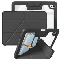 SZPSGC CASE for iPad A16 11th Generation 11 Inch (2025), 10th Gen 10.9 Inch (2022) with Pencil Holder Y-fold Stand & Sleep/Wake Cover, Black