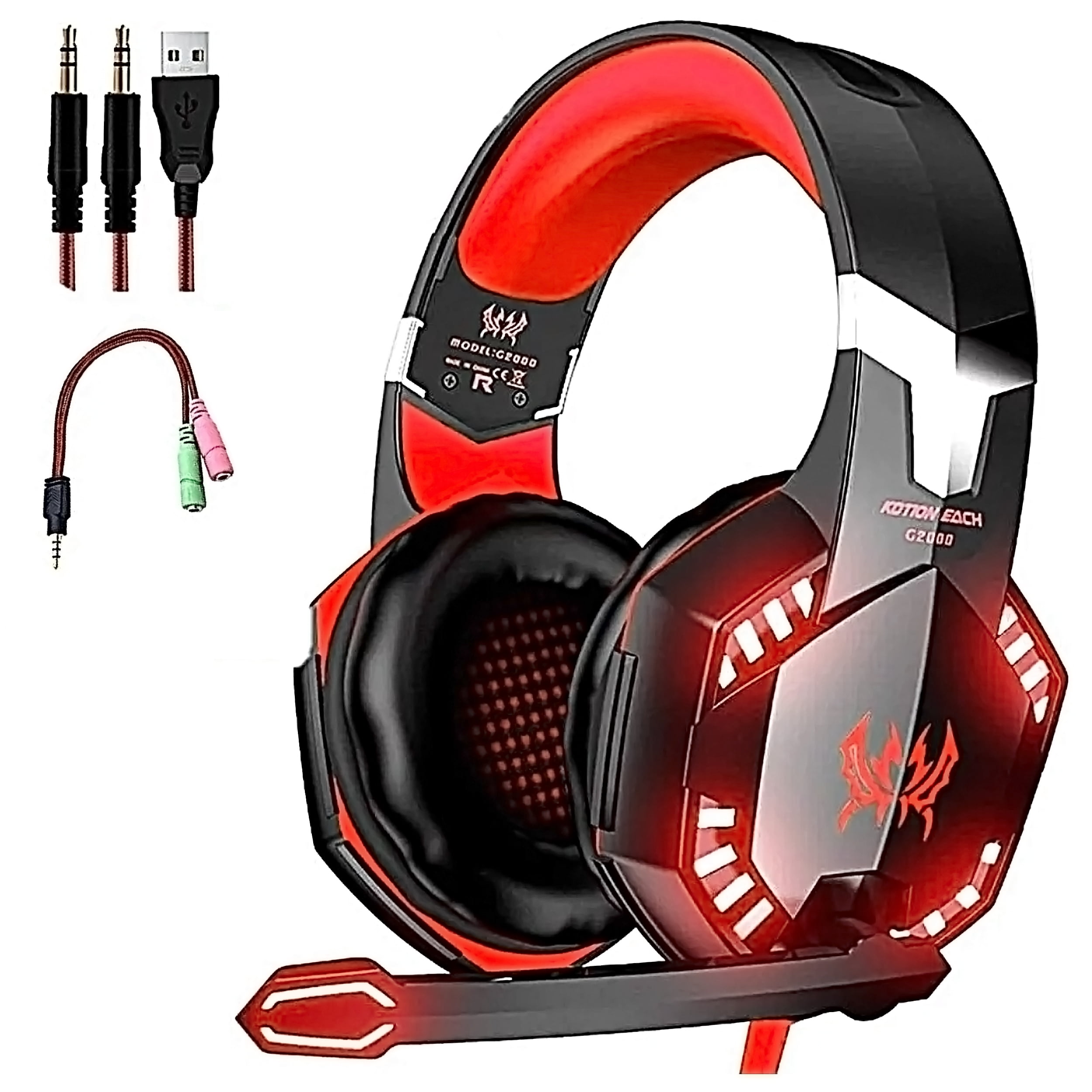 SZROBOY Headphones Gaming,Canceling Mic for PS4, Xbox One, PC, Mobile,wired headset, Surround Stereo Gaming Headphones with Noise Cancelling Mic, gaming headset with microphone