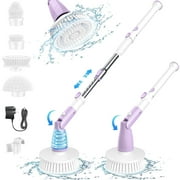SZRSTH Electric Spin Scrubber - Cordless Cleaning Brush with Extendable Handle Power Shower Scrubber for Bathroom Kitchen Tile Floor