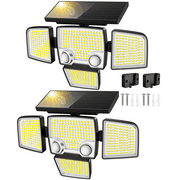 SZRSTH Solar Lights Outdoor, 3800LM 423 LED Waterproof Motion Sensor Lights for Patio Yard Garden