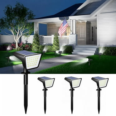 SZRSTH Solar Lights Outdoor, 4 Pack Waterproof LED Lights for Outdoor Decor Yard Garden Landscape Pathway