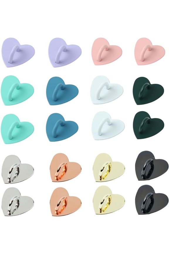 SZSZ 20 PCS Elegant Tassel Pendant for Phones - Durable Metal Finger Ring, Safety Hook & Multi-Use Accessory