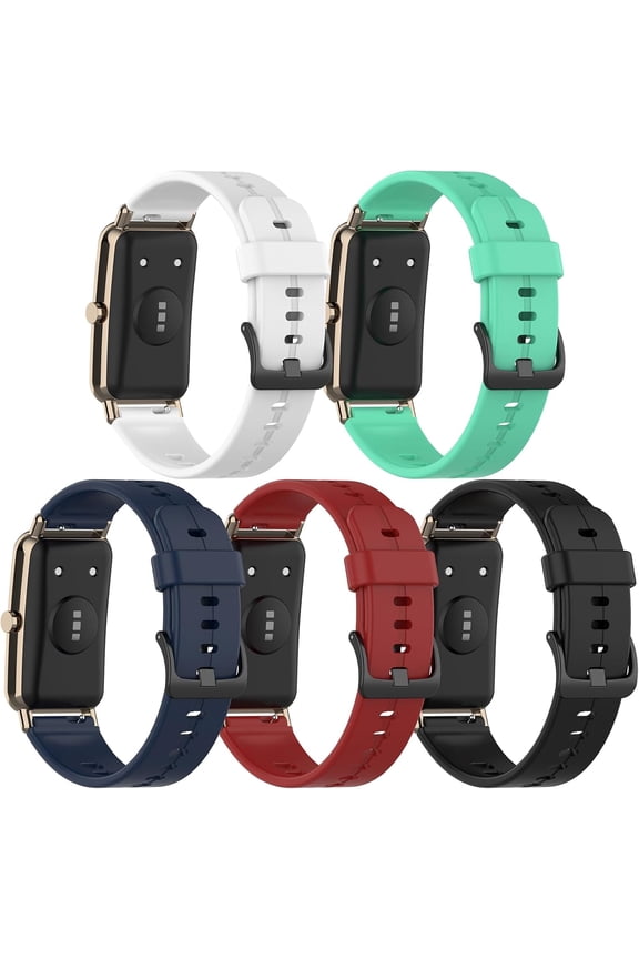 SZSZ 5Pack Bands Compatible with Itech Active 3 Watch Band 16mm Smartwatch Accessories